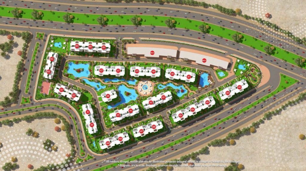 خريطة كمبوند تاون جيت العاصمة الإدارية